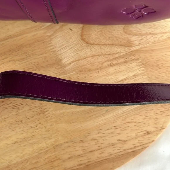 Purple Leather Women's Bag - Picture 9 of 9